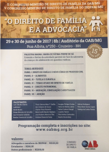 PALESTRA NO CONGRESSO DO IBDFAM-MG